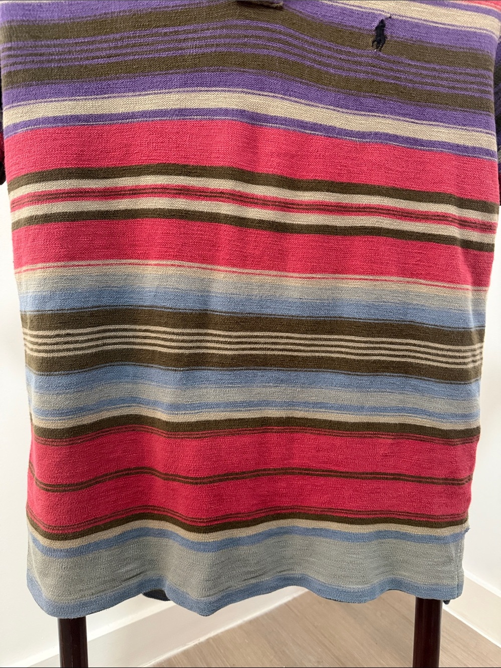 Vintage Ralph Lauren Silver Label Custom Fit Striped Polo.  Sz M - Picture 3 of 8